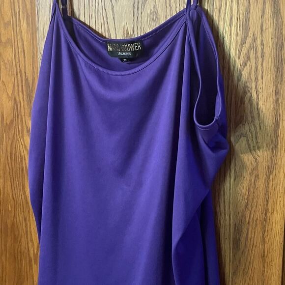 Marc Bouwers Woven Sleeveless Drape self-tie wrap top with removable tank - Picture 2 of 9